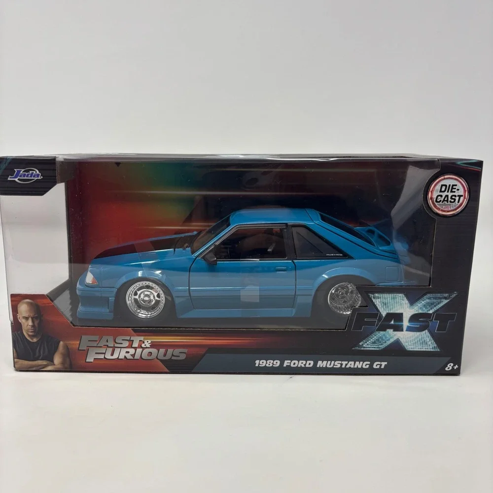 1989 Ford Mustang GT Jada Fast X Fast & Furious 1:24 Diecast Car Blue NIB